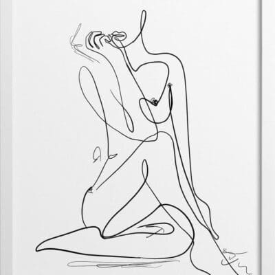 Feminine Form Line Drawing No7