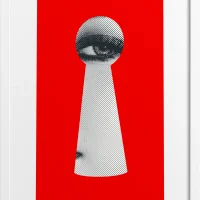 Haute Couture Illustration Keyhole Poster