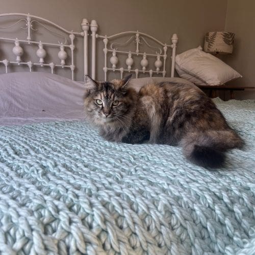 Large Chunky Knit Bed Throw 