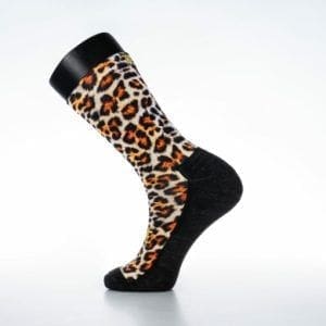 Leopard Print Mohair Socks: