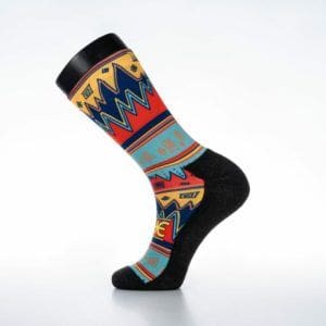 Ndebele Orange Active Wear Socks | Local is Lekker ZA | African Gifts