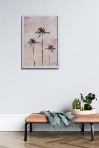 Watercolor Palm Trees Posters (4-Options) | Local is Lekker ZA | African Gifts