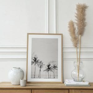 Watercolor Painting Black and White Palm Trees (2-Options) | Local is Lekker ZA | African Gifts