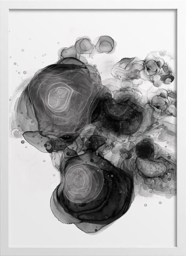 Alcohol Ink Flow Formation Poster | Design N04