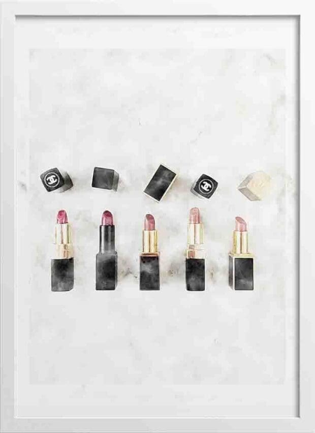 Editorial Lipstick Collection Poster