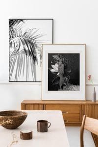 Palm tree leaves mono posters (2-Options) | Local is Lekker ZA | African Gifts