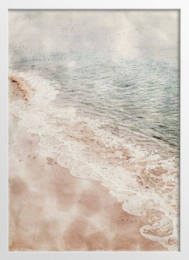 Nude Colored Sandy Beach Poster | No4 