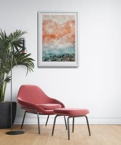 Watercolor natural sea and sand posters (3-Options) | Local is Lekker ZA | African Gifts