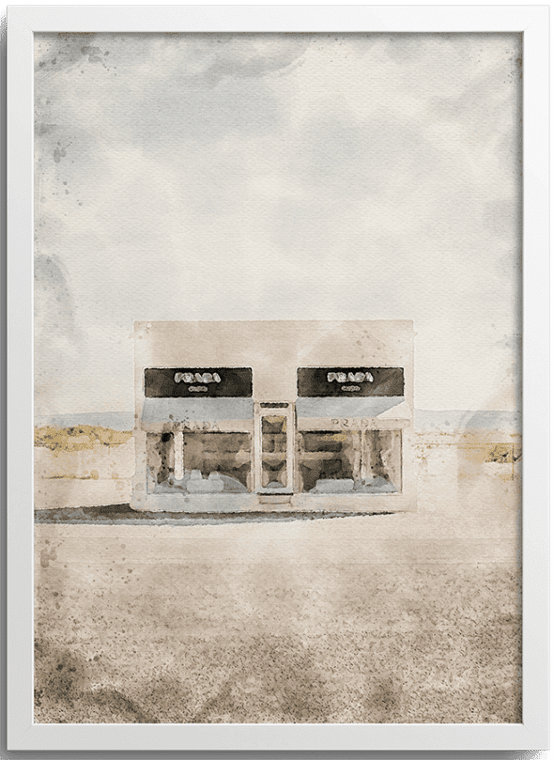 Watercolor Nevada Store Inspired Poster