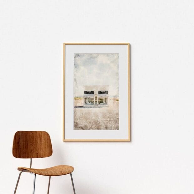 Watercolor Nevada Store Inspired Poster - Image 2