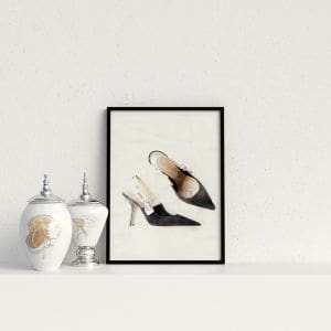 Watercolor Fashion Shoes Posters (3-Options) | Local is Lekker ZA | African Gifts