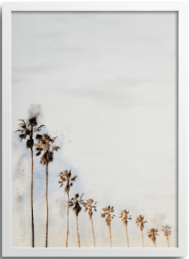 Watercolor Palm Trees Posters 