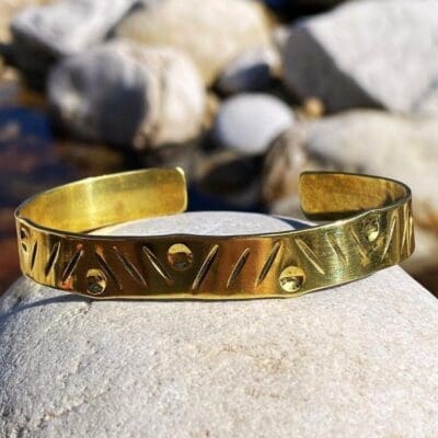 River Brass Bangle -Adjustable