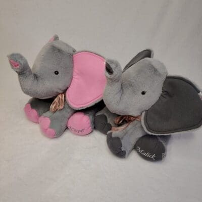Beautiful Faux Fur Elephant Teddy - 38cm Tall (Personalization Options)