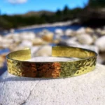 Reflections Dappled Brass Bangle - Adjustable