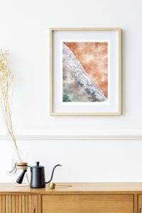 Watercolor natural sea and sand posters (3-Options) | Local is Lekker ZA | African Gifts