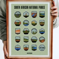 SA National Parks Poster - A2