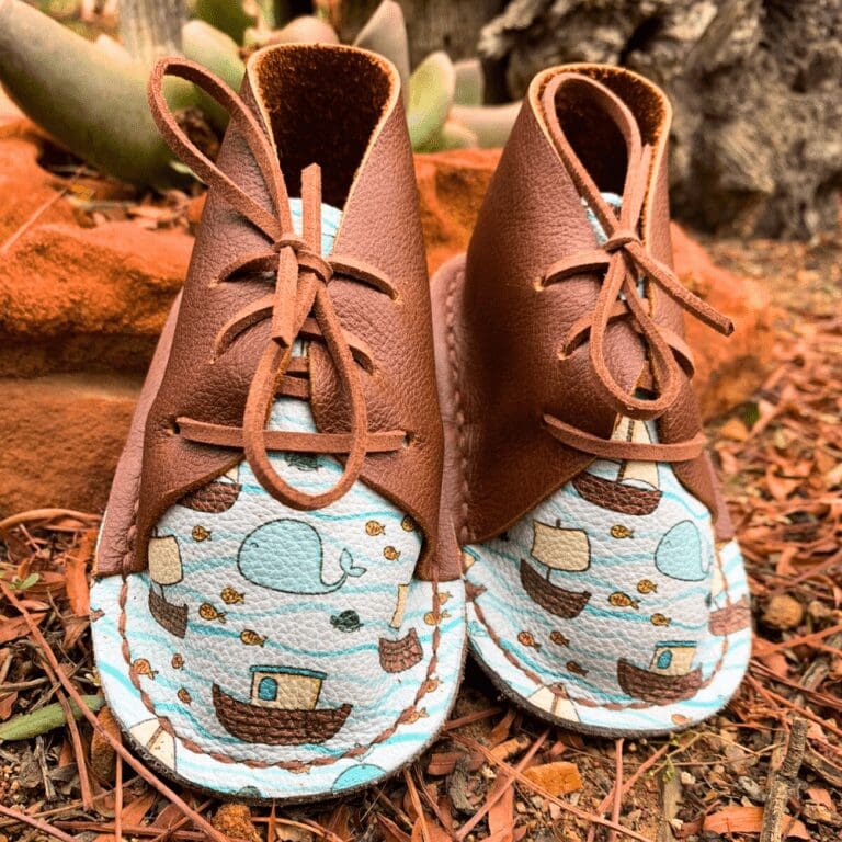 Charming Little Sailboats Baby Vellies - End of Range 