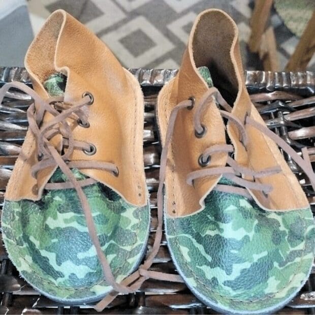 Commando Cuteness Camo Print Baby Vellies (18 to 24 months)- End of Range - Image 2