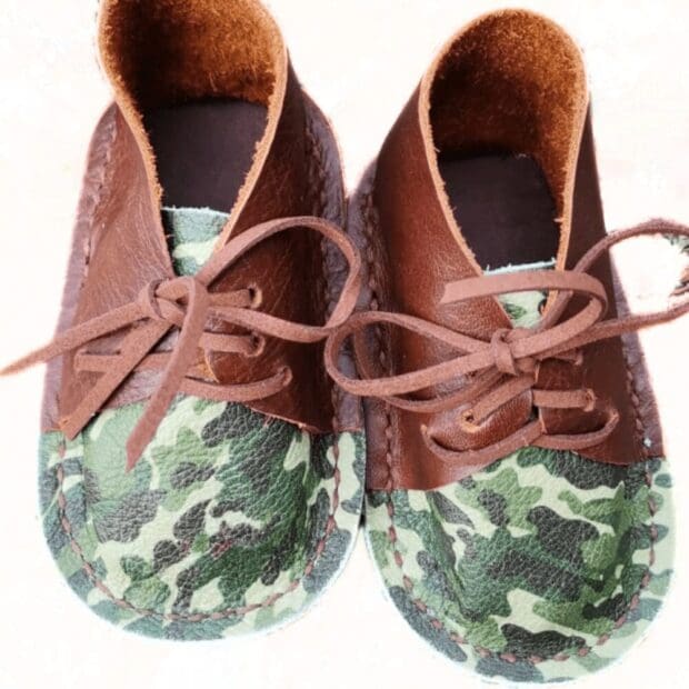 Camo Print Baby Vellies