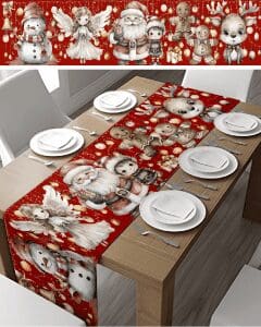 Santa's Helpers Festive Table Runner (Christmas Table Runner) | Local is Lekker ZA | African Gifts