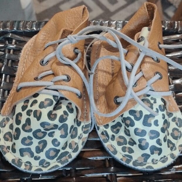 Jungle Jive Leopard Print Baby Vellies - End of Range - Image 2