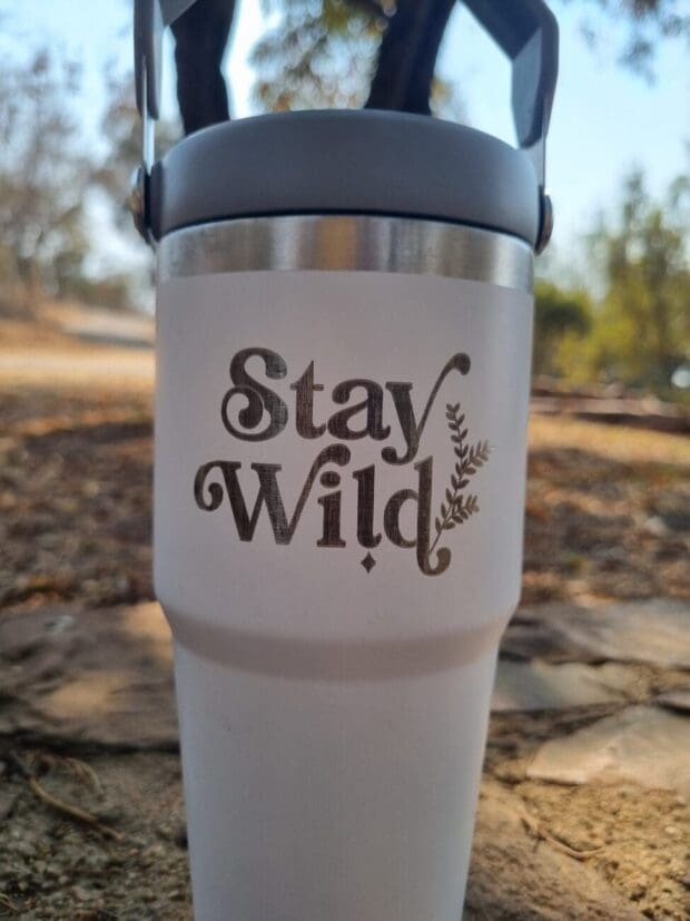 Stay Wild Fern Travel Mug 620ml (White) - Image 2