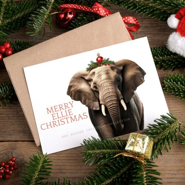 Merry Ellie Festive Greetings Card (A6) (Christmas Cards) - Image 2