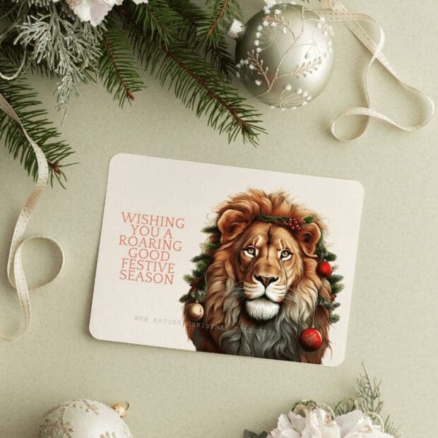 Roaring Good Christmas Card (A6) - Image 2