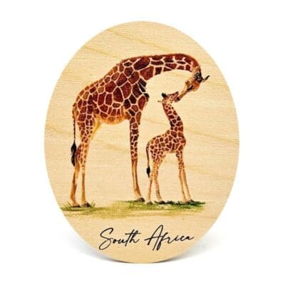 Wooden African Fridge Magnets (South African Wildlife and South African Flowers)