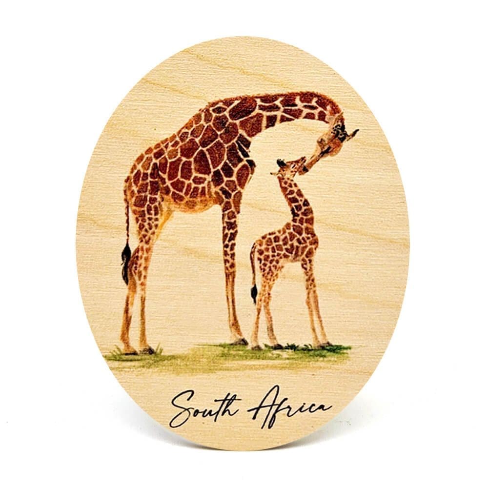 Wooden African Fridge Magnets (South African Wildlife and South African Flowers)