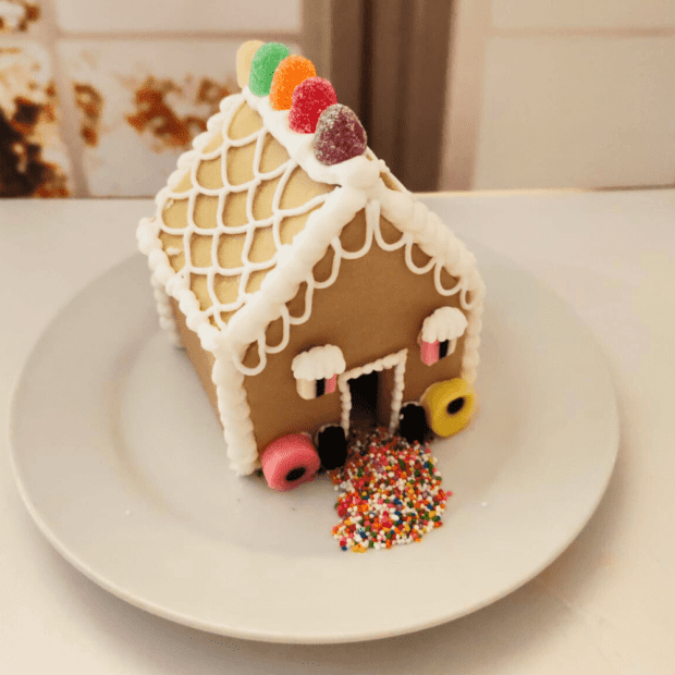 Adorable DIY Christmas Cookie House - Image 3