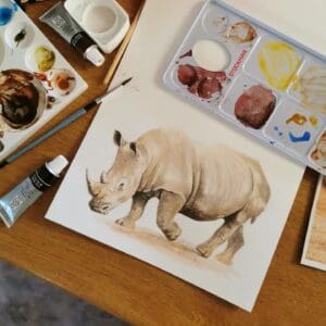 Big 5 Watercolour Christmas Cards - Envirokid | Local is Lekker ZA | African Gifts