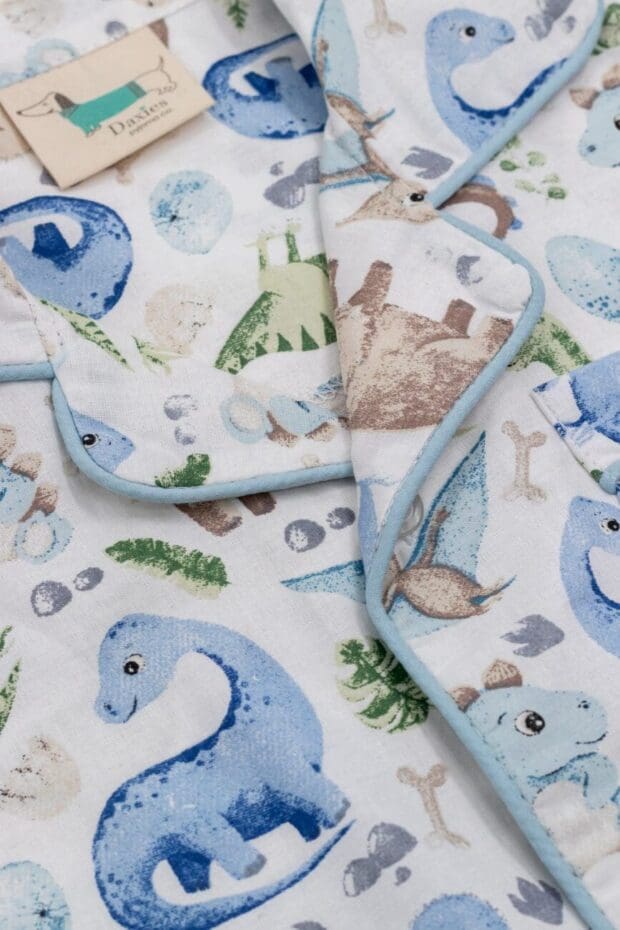 Roar Roar Blue Dinosaur Boys Pyjamas - Image 2