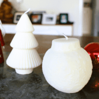 Christmas Tree and Bauble Candle Set