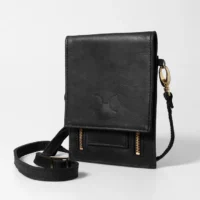 Cellphone Sling - Black Leather