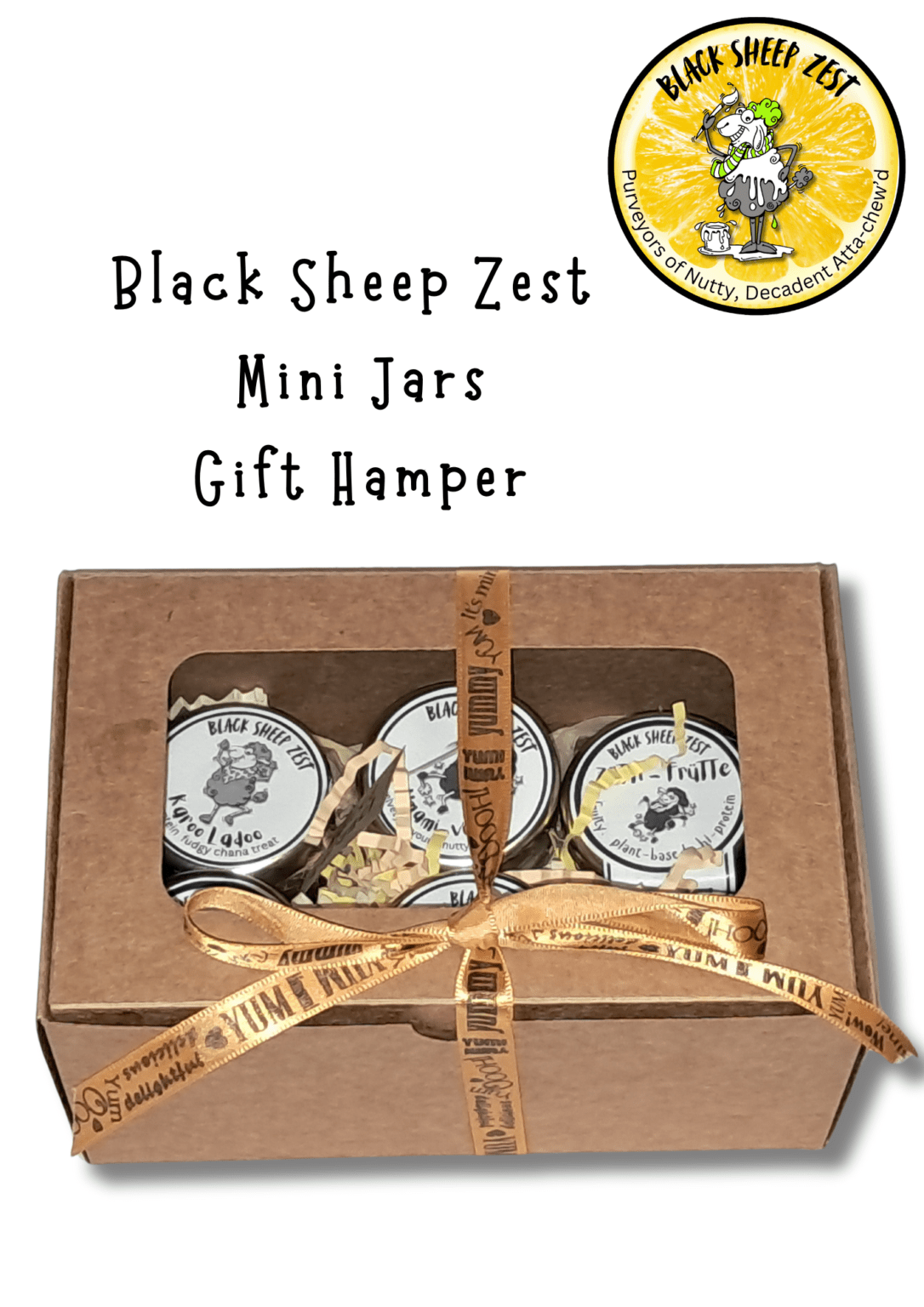 Gift Box with 6 mini Jars of Deliciousness - Nutty Gift Box