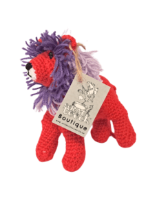 Crochet Lion Handmade (Red) | Local is Lekker ZA | African Gifts