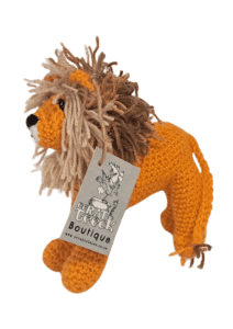 Orange Blondie Crochet Lion Handmade | Local is Lekker ZA | African Gifts