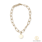 Afro Chain Necklace with Disc