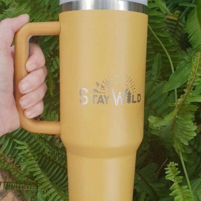 Stay Wild Bird Tumbler - Mustard 1.2l