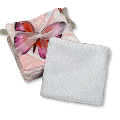 Reusable Face Pads – Cotton & Towelling | Set of 7 (8cm x 8cm)