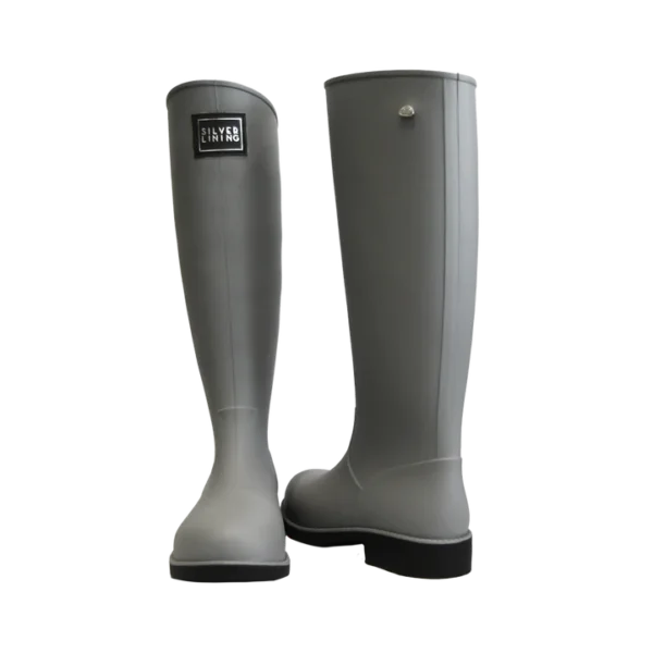 Silver Lining Classic Grey Tall Gumboot