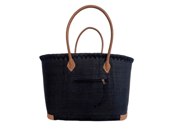 Black Bell Basket Bag