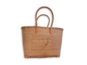 Natural Sandy Woven Basket Bag