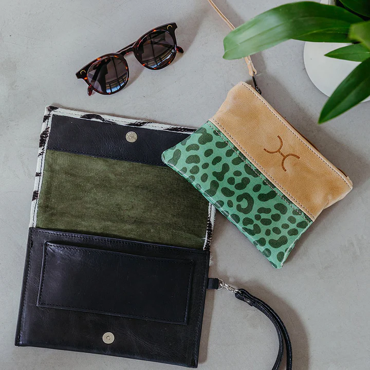 Laminated Fabric Leather Pouch