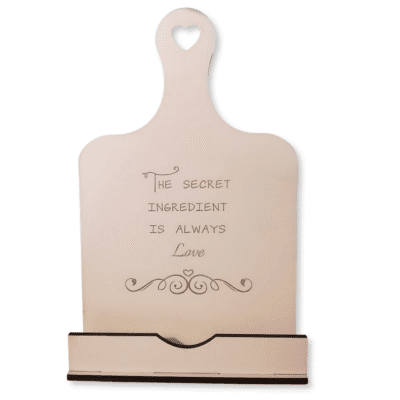Personalised Recipe Book Stand