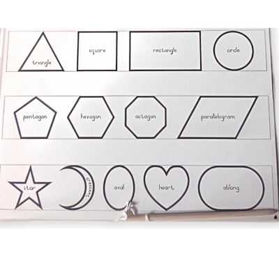 Montessori Shape Tracing Board