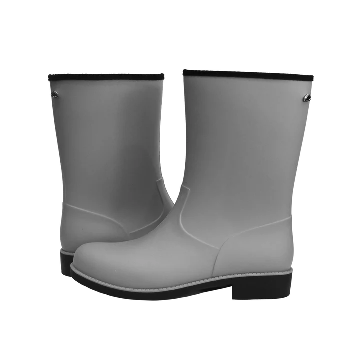 Silver Lining Lady Grey Mid-Calf Gumboot