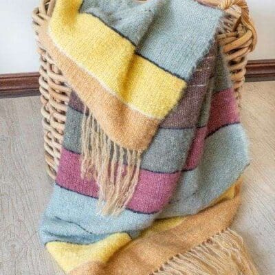Sunset Mirage Kid Mohair and Silk Shawl